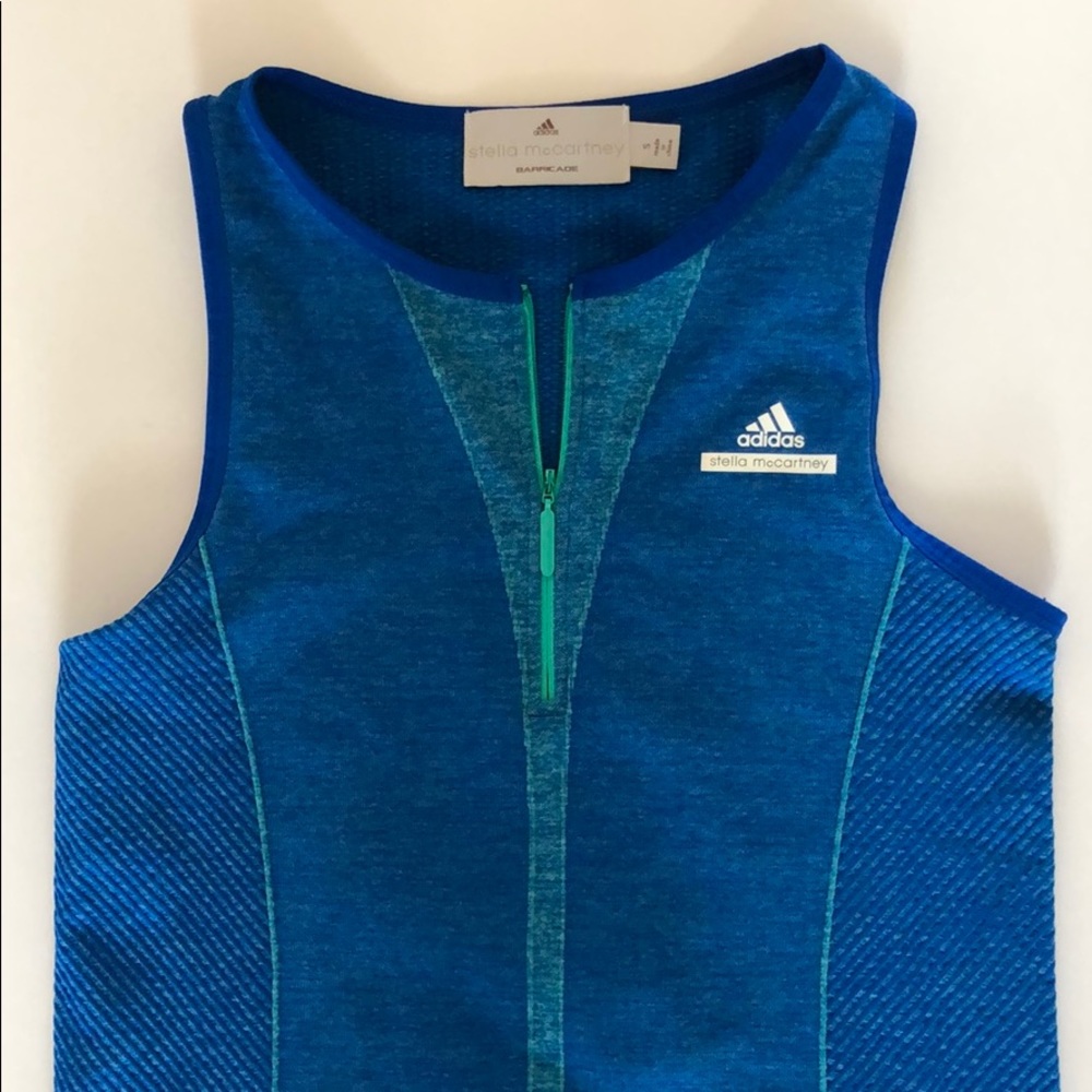 Adidas Stella McCartney Barricade 1/4 zip tank